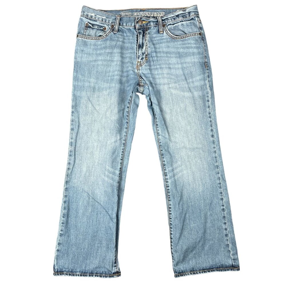 Old Navy Mens Jeans Size 32x30 Loose Baggy Faded Relaxed Casual Capsule Minimal